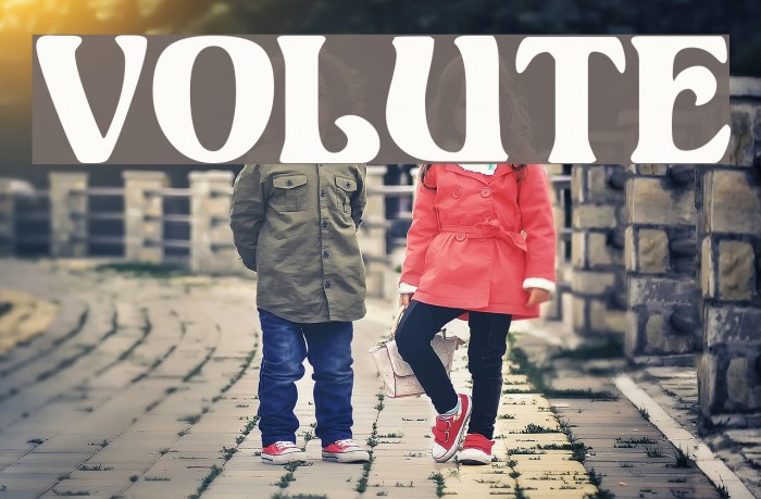 Volute Font examples