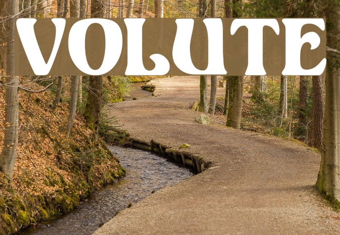 Volute Font examples