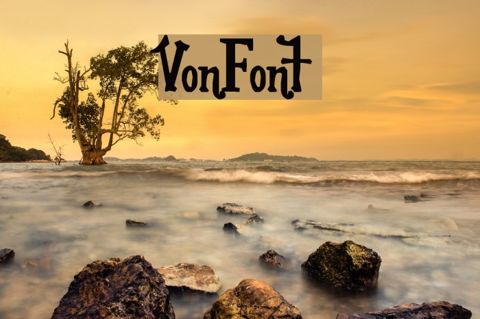 VonFont Font examples