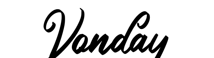 Vonday  font caratteri gratis