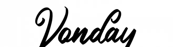 Vonday  免费字体下载