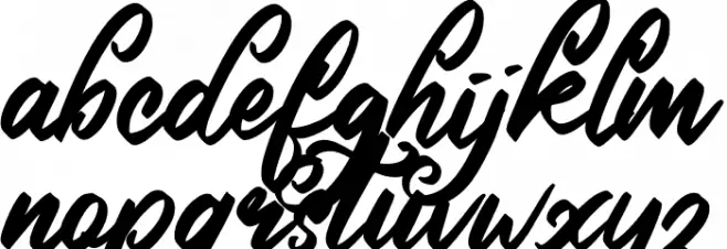 Vonday Font LOWERCASE