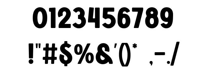 Vonder Clean Font OTHER CHARS