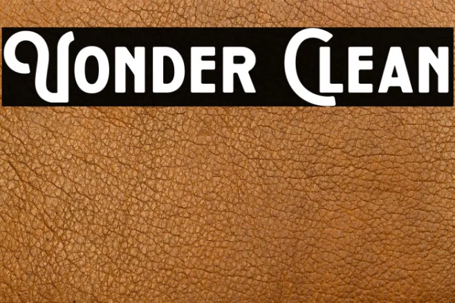Vonder Clean Example 1