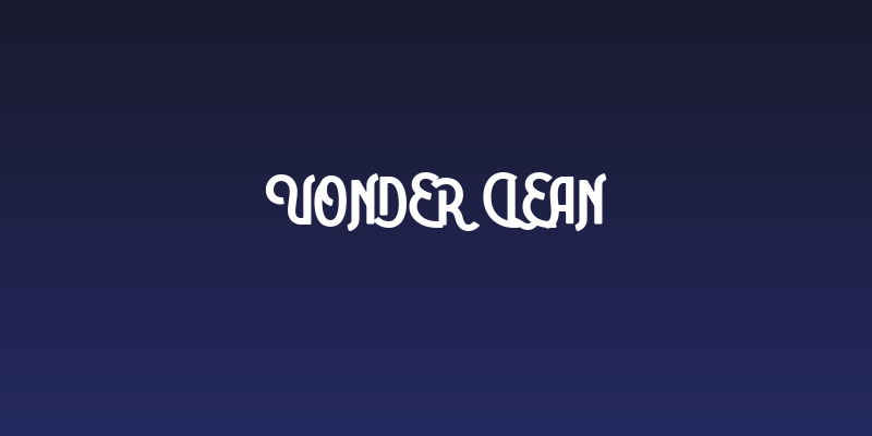 Vonder Clean Social Header