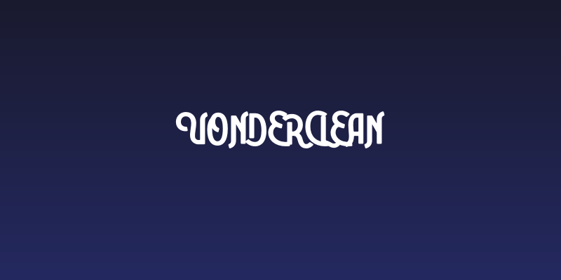 VonderClean Social Header