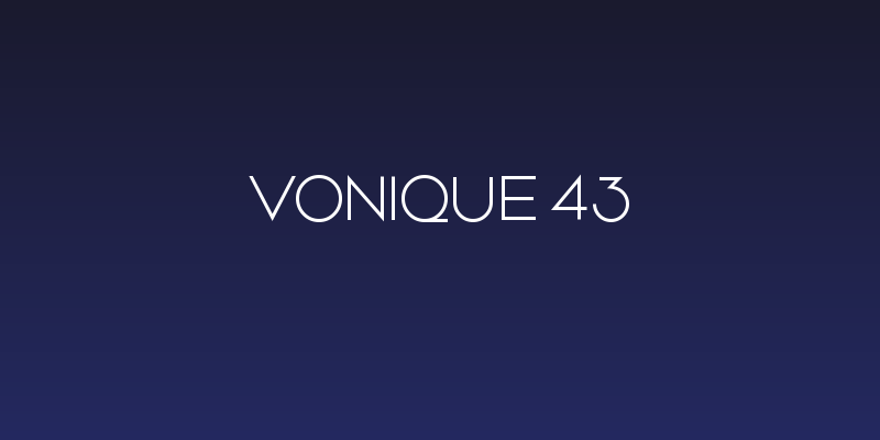 Vonique 43 Social Header