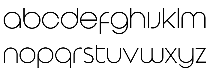 Vonique 43 Font LOWERCASE