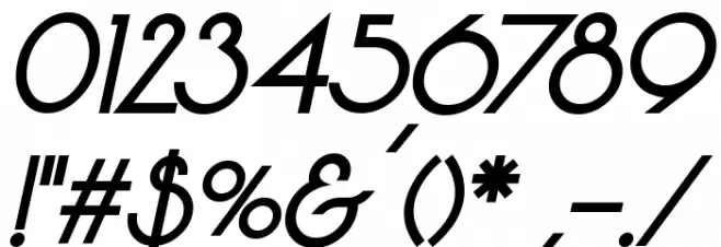 Vonique 64 Bold Italic Font OTHER CHARS