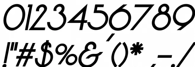 Vonique 64 Bold Italic Font OTHER CHARS