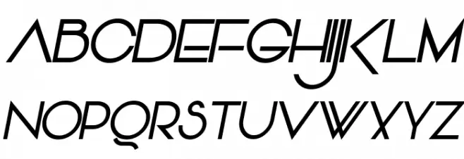 Vonique 64 Bold Italic Шрифта ВЕРХНИЙ