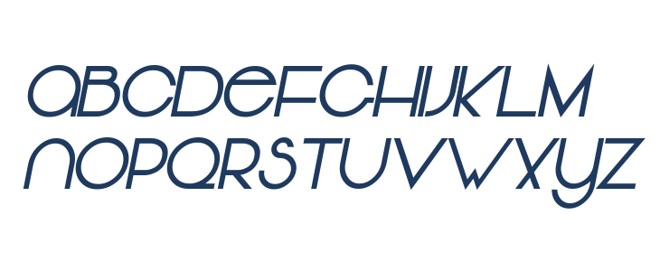 Vonique 64 Bold Italic Lowercase