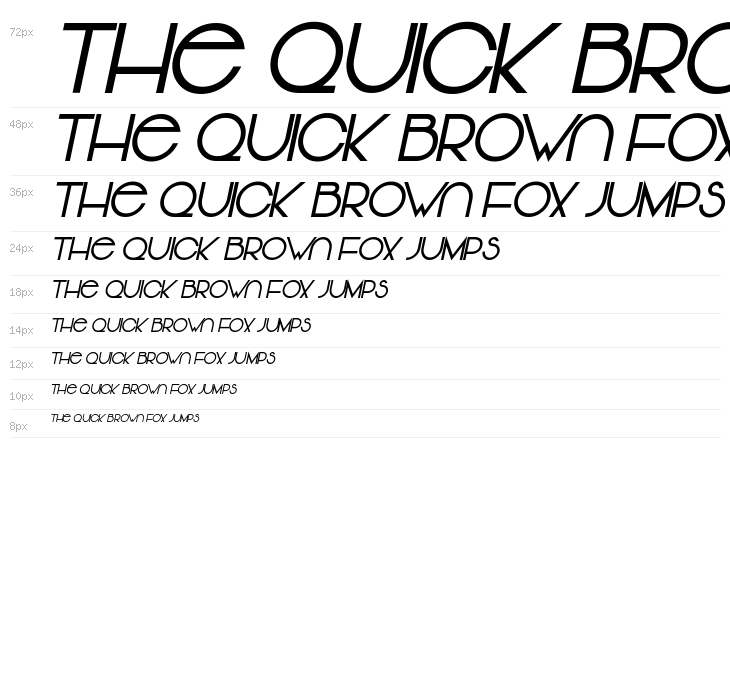 Vonique 64 Bold Italic Waterfall