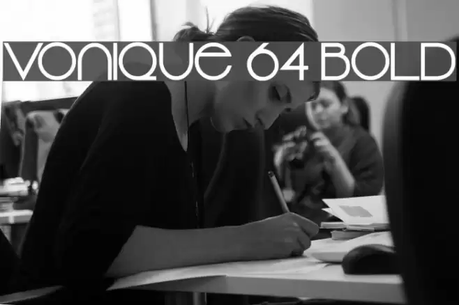 Vonique 64 Bold Font examples