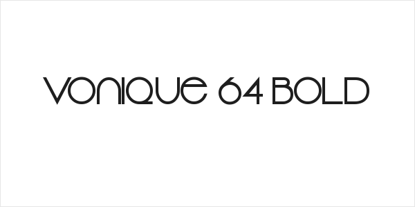 Vonique 64 Bold Logo
