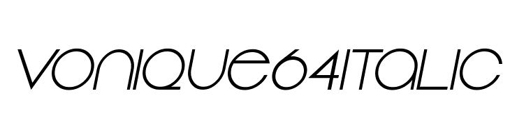 Vonique 64 Italic फ़ॉन्ट