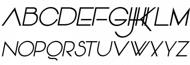 Vonique 64 Italic Font Litere mari