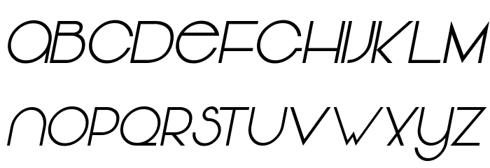 Vonique 64 Italic फ़ॉन्ट लोअरकेस