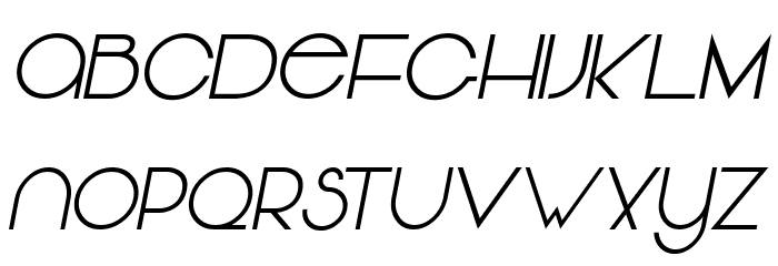 Vonique 64 Italic Font LOWERCASE