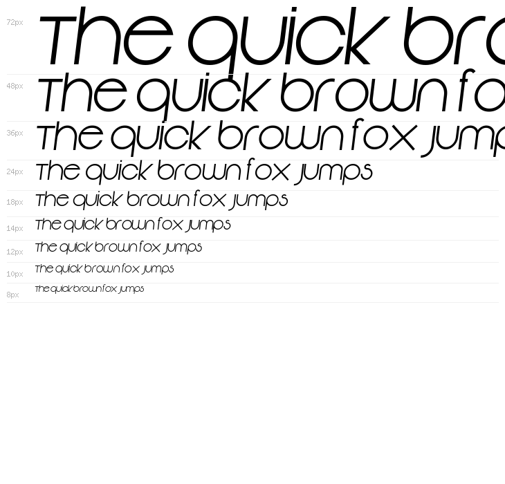 Vonique 92 Italic Waterfall