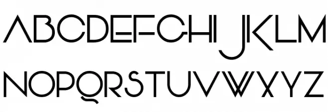 Vonique 92 字体 大写