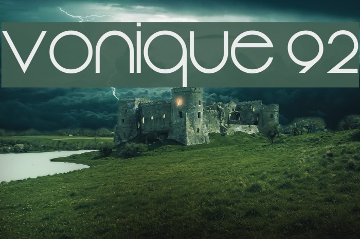 Vonique 92 Font examples