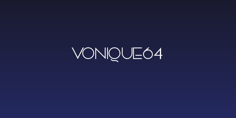 Vonique64 Social Header