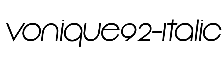 Vonique92-Italic  免费字体下载