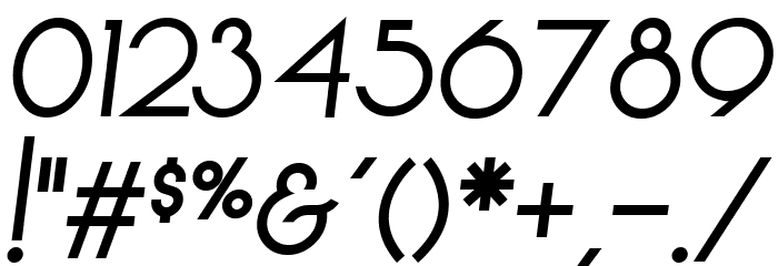Vonique92-Italic Font OTHER CHARS