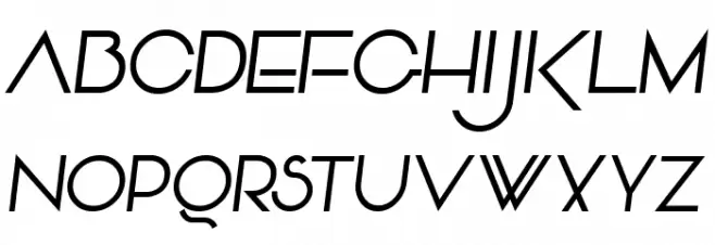 Vonique92-Italic Schriftart Groß
