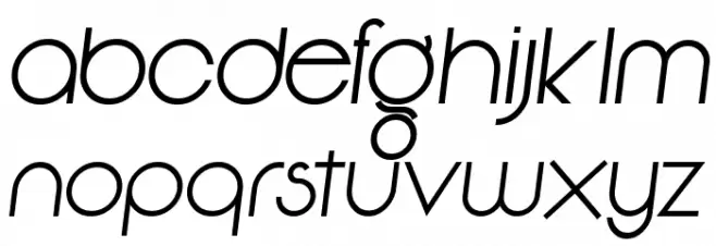 Vonique92-Italic Caratteri MINUSCOLO