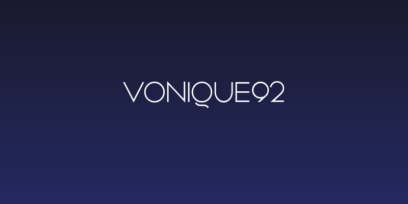 Vonique92 Social Header