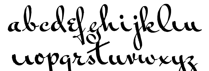 Vonnegut Font LOWERCASE