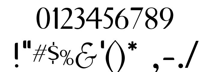Vonni Regular Font OTHER CHARS