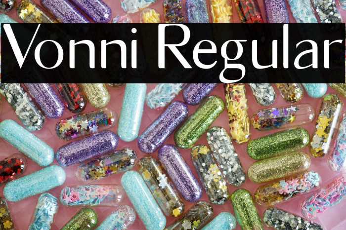 Vonni Regular Font examples