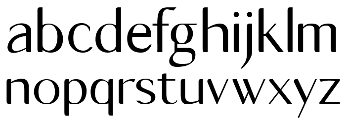 Vonni Regular Font LOWERCASE