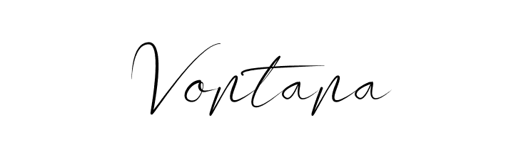 Vontana  フリーフォントのダウンロード