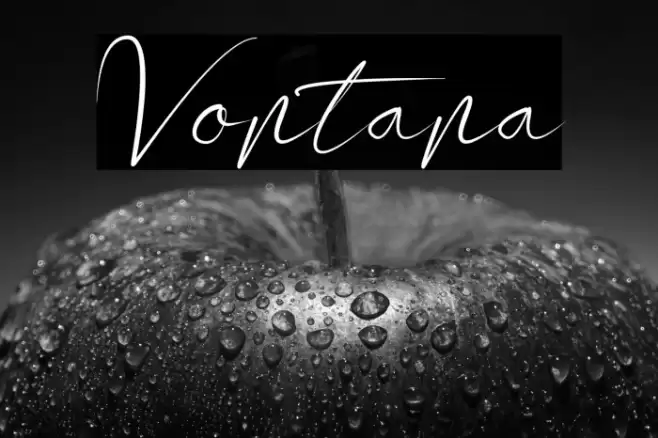 Vontana Font examples