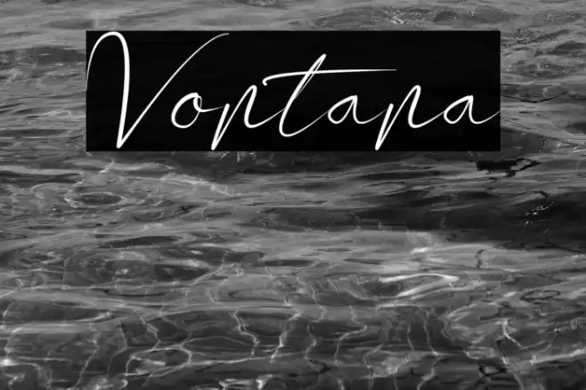 Vontana Font examples