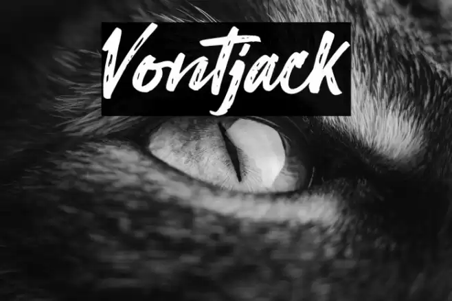 Vontjack Font examples