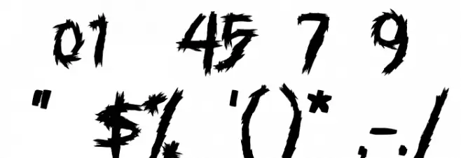 Voodo Dolls Font OTHER CHARS