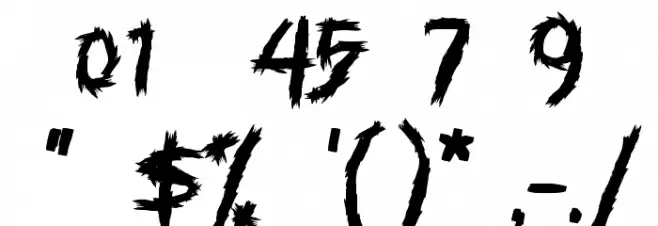 Voodo Dolls Font OTHER CHARS