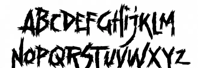 Voodo Dolls خط أحرف صغيرة