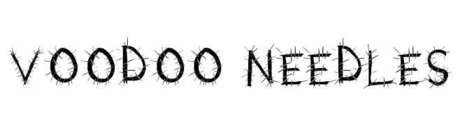 Voodoo Needles  Frei Schriftart Herunterladen