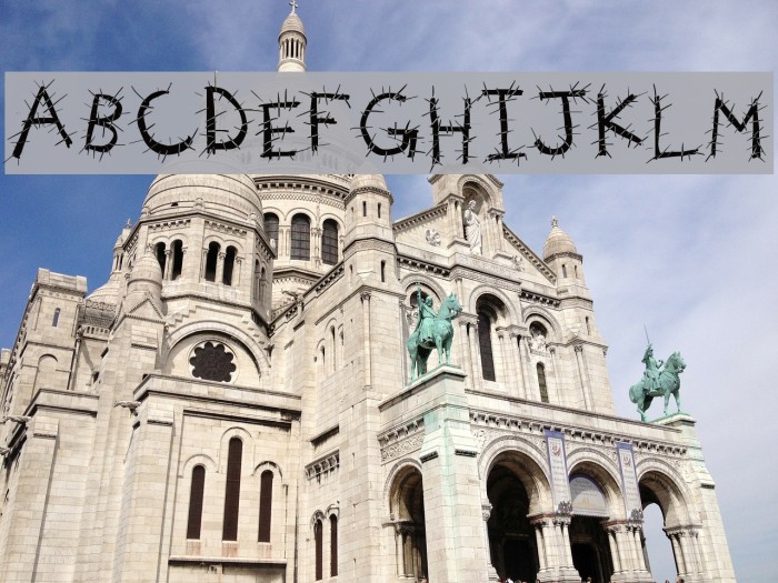 Voodoo Needles Font examples