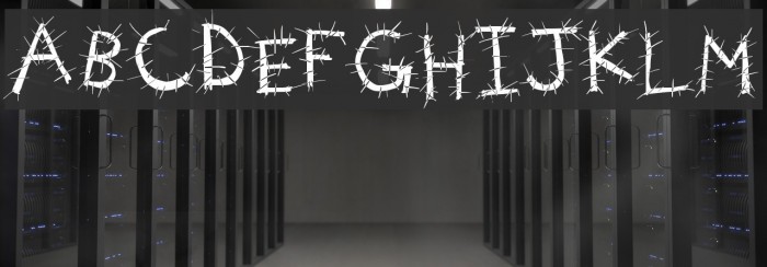 Voodoo Needles Font examples