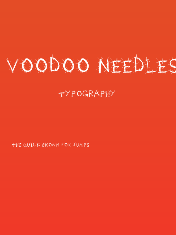 Voodoo Needles Poster