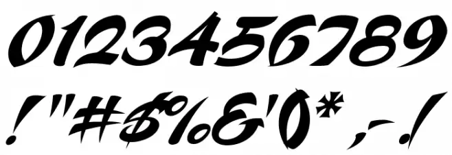 Voodoo Script Font OTHER CHARS