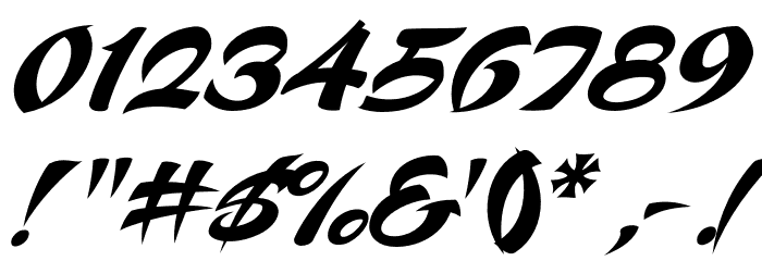 Voodoo Script Font OTHER CHARS