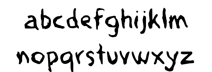 Voodoo Spirits Font LOWERCASE
